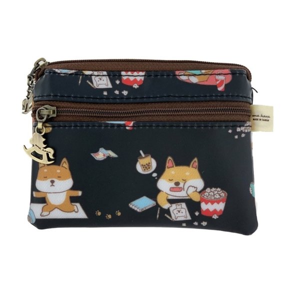 Waterproof Shiba Coin Purse Keychain Pouch Holder - Picture 1 of 8